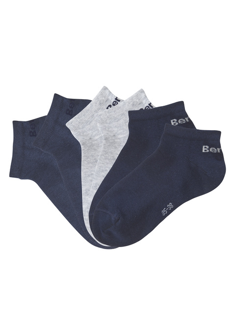 Bild: Sneakersocken von Bench.: 6er-Pack unifarbene Sneakersocken von Bench. Mit kontrastfarbenem Markenlogo am Hacken. Ohne Frottee. Ideal für Sport und Freizeit. Angenehme, elastische Baumwollmischung.