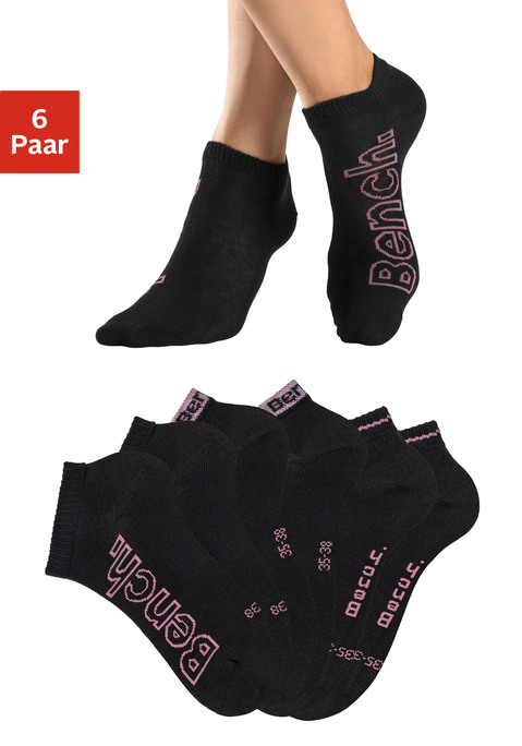 Bild: Sneakersocken von Bench.: Sneakersocken im 6er-Pack von Bench.  Aus 78%Baumwolle, 21%Polyamid und 1%Elasthan