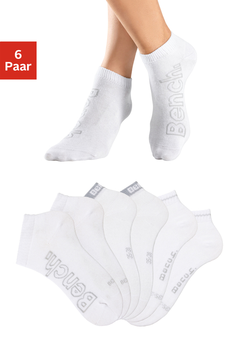 Bild: Sneakersocken von Bench.: Sneakersocken im 6er-Pack von Bench.  Aus 78%Baumwolle, 21%Polyamid und 1%Elasthan