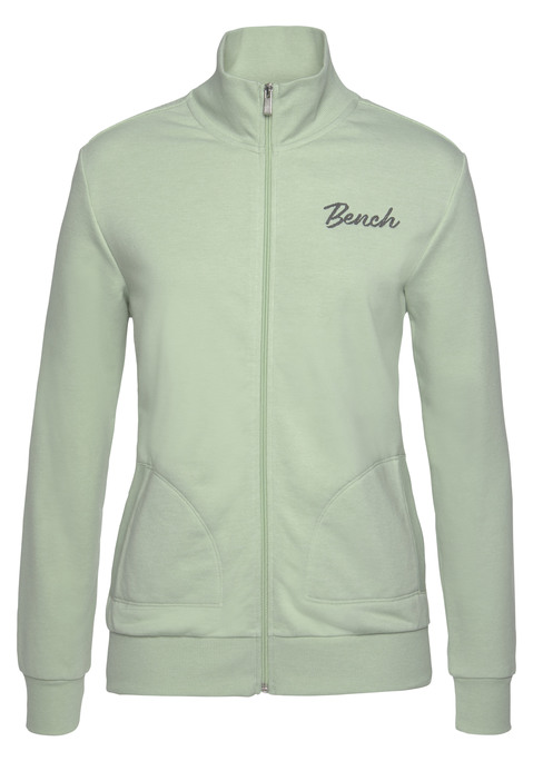 BENCH. Sweatjacke Damen mint-melange Gr.32/34