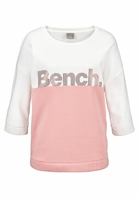 BENCH. Sweatshirt Damen apricot-ecru Gr.32/34