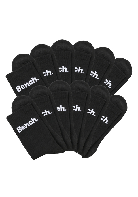 Bild: Tennissocken von Bench.: Aus 75% Baumwolle, 22% Polyamid, 3% Elasthan