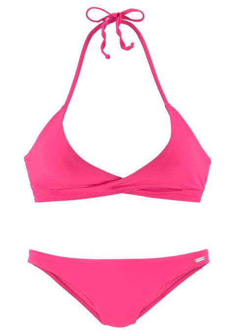 BENCH. Triangel-Bikini Damen pink Gr.34 Cup C/D