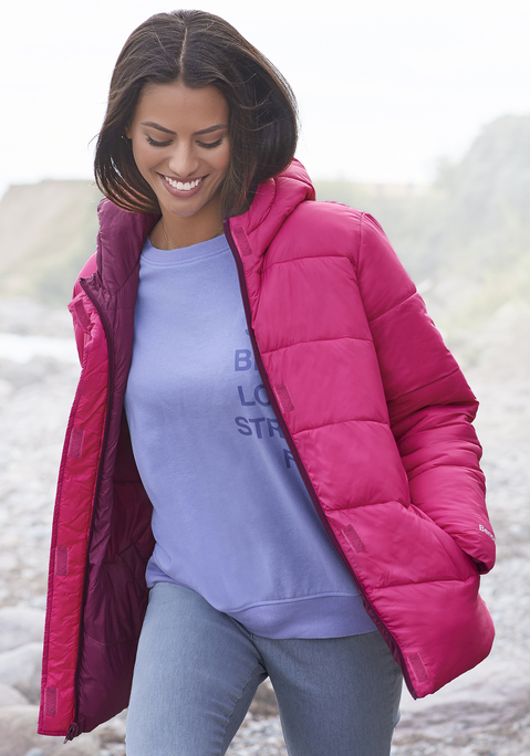 Wendejacke von BENCH. in pink-beere