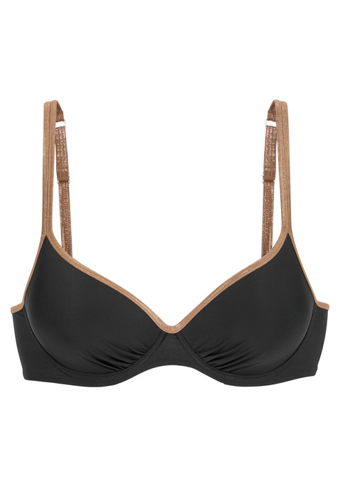 BRUNO BANANI Bügel-Bikini-Top Damen schwarz Gr.36 Cup D