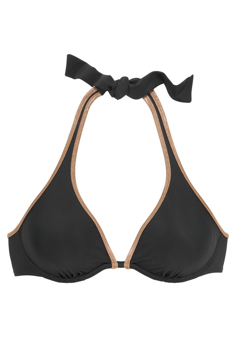 BRUNO BANANI Bügel-Bikini-Top Damen schwarz Gr.36 Cup C