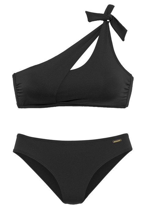 BRUNO BANANI Bustier-Bikini Damen schwarz Gr.36 Cup C/D