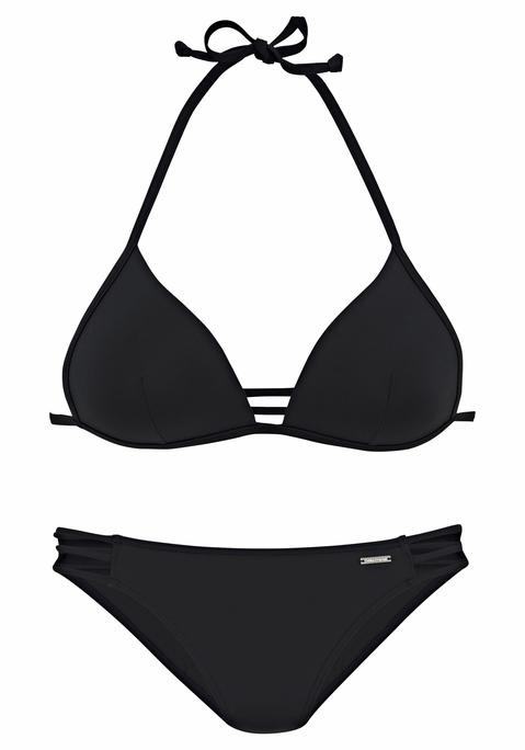 BRUNO BANANI Triangel-Bikini Damen schwarz Gr.34 Cup C