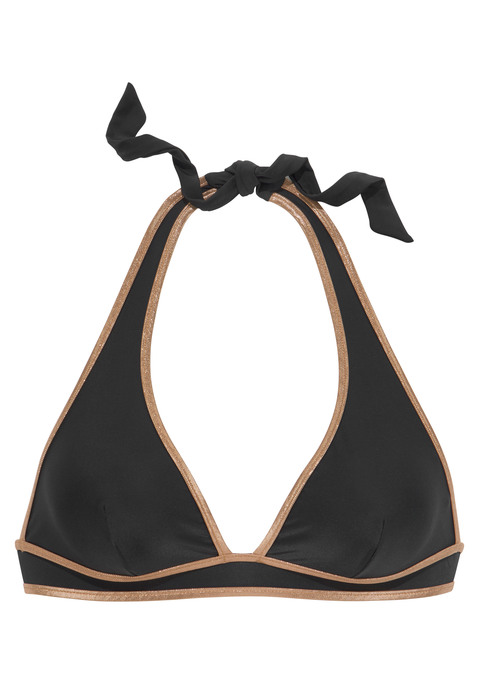 BRUNO BANANI Triangel-Bikini-Top Damen schwarz Gr.34 Cup C/D