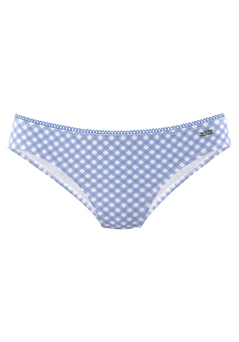 BUFFALO Bikini-Hose Damen hellblau-kariert Gr.34