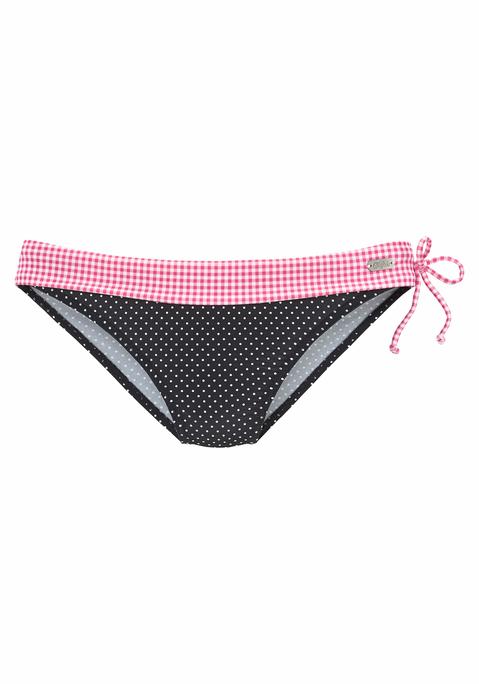 BUFFALO Bikini-Hose Damen rosa-schwarz Gr.40