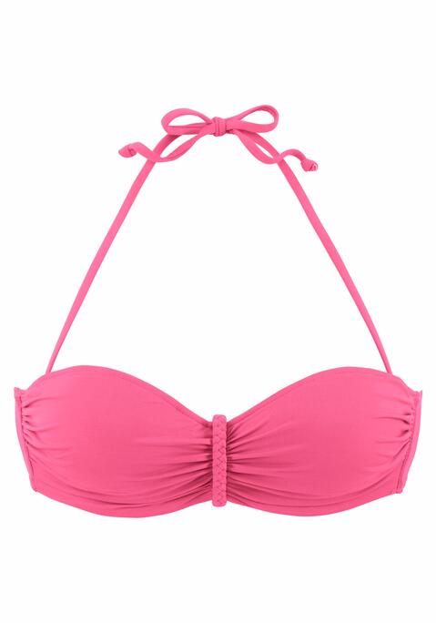 BUFFALO Bügel-Bandeau-Bikini-Top Damen rosa Gr.34 Cup D