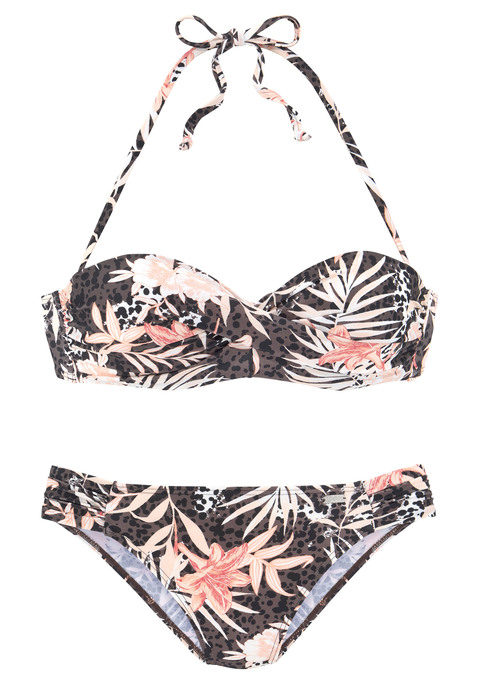 Buffalo Bügel-Bandeau-Bikini "Branda" Braun-apricot | Cup A | 32 ...