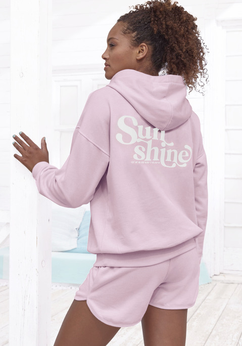 Bild: Hoodie von Buffalo: Klassischer Hoodie von Buffalo mit großem Rückenprint, Kapuze und Rippbündchen. Lockere Passform mit überschnittenen Schulternähten. Für Freizeit und Sport. Weiche Qualität mit Baumwollanteil.