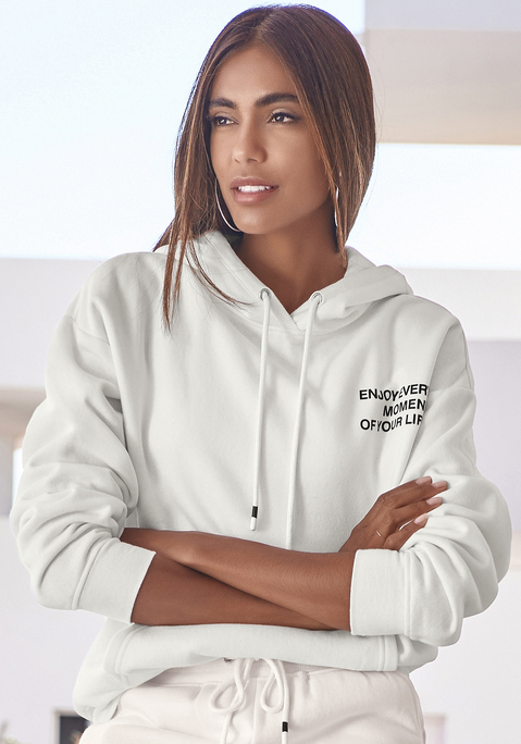 Bild: Hoodie von Buffalo: Gemütlicher Hoodie von Buffalo. Mit kleinem Statement-Print, Känguru-Tasche und Rippbündchen an den Säumen. Weiche French-Terry-Qualität aus Baumwollmix.