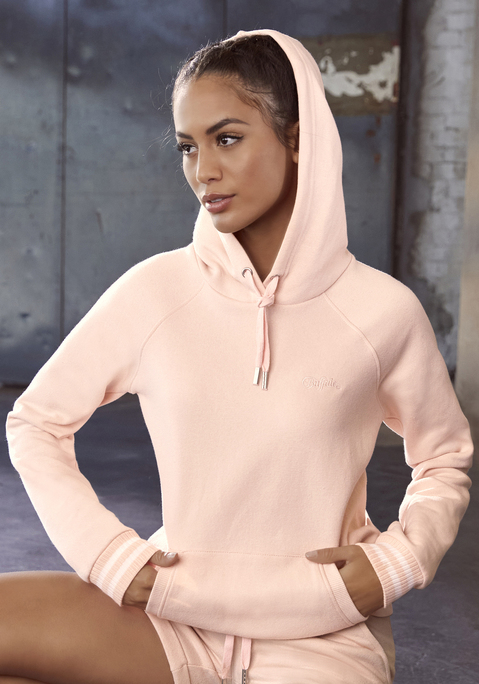 Kapuzensweatshirt von BUFFALO in hellrosa