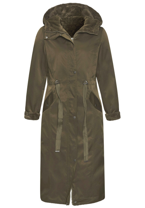 BUFFALO Langmantel Damen khaki Gr.34