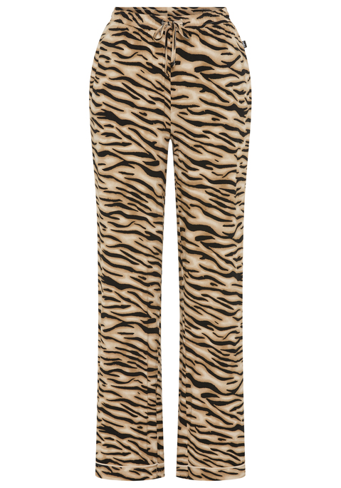 Bild: Pyjamahose von Buffalo: Pyjamahose von Buffalo, mit weitem Bein. Modische Paspeldetails. Elastischer Bund. Bindeband. Seitennahttaschen. Kontrastpaspel am Saumbeleg. Softer Single-Jersey aus Viskosemischung.