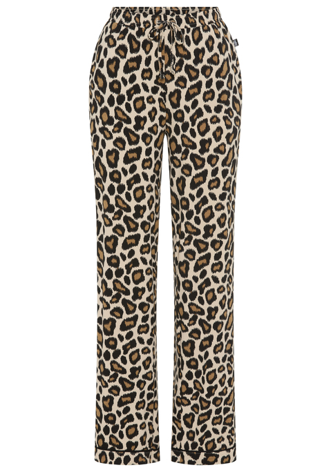 Bild: Pyjamahose von Buffalo: Pyjamahose von Buffalo, mit weitem Bein. Modische Paspeldetails. Elastischer Bund. Bindeband. Seitennahttaschen. Kontrastpaspel am Saumbeleg. Softer Single-Jersey aus Viskosemischung.