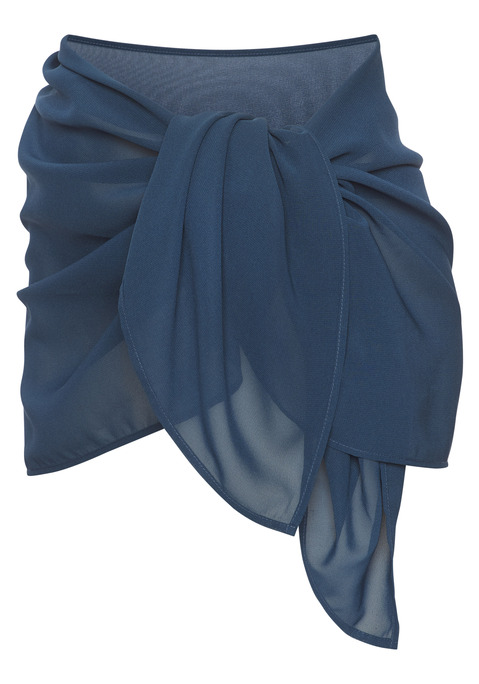 Bild: Strandrock von Buffalo: Schlichter Pareo von Buffalo. Kurze Passform. Perfekt für warme Tage am Strand oder Pool. Aus weichem, leicht transparentem Chiffon.