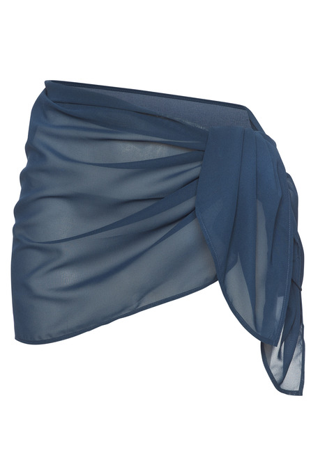 Bild: Strandrock von Buffalo: Schlichter Pareo von Buffalo. Kurze Passform. Perfekt für warme Tage am Strand oder Pool. Aus weichem, leicht transparentem Chiffon.