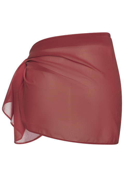 Bild: Strandrock von Buffalo: Schlichter Pareo von Buffalo. Kurze Passform. Perfekt für warme Tage am Strand oder Pool. Aus weichem, leicht transparentem Chiffon.