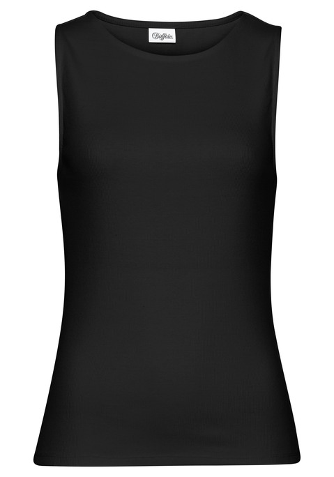 Bild: Tanktop von Buffalo: Tops im 2e-Pack von Buffalo. Klassische Tanktops mit breiten Trägern. Länge ca. 60 cm. Weiche, gerippte Stretchware aus 95% Baumwolle (unterstützt Cotton made in Africa), 5% Elasthan.
