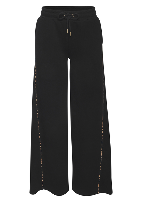 Bild: Sweathose von Buffalo: Relaxte Sweathose von Buffalo zum Loungen. Weites Bein mit seitlichem Piping als schönem Detail. Elastischer Bund  sowie elastische Bündchen. Ideal zum Entspannen zu Hause. Hochwertige Sweatqualität aus einer Baumwollmischung.