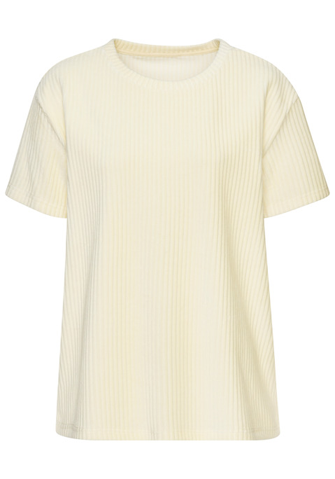 Bild: T-Shirt von Buffalo: Stylisches Oversize-T-Shirt von Buffalo in hochwertiger Cord-Struktur im Retro-Stil. Überschnittene Schultern treffen auf eine Loose-Fit-Passform. Trageangenehme Qualität aus einem elastischen Baumwoll-Mix.