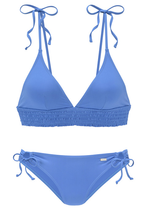 BUFFALO Triangel-Bikini Damen jeansblau Gr.32 Cup A/B