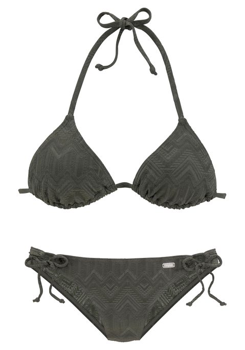 BUFFALO Triangel-Bikini Damen oliv Gr.32 Cup A/B