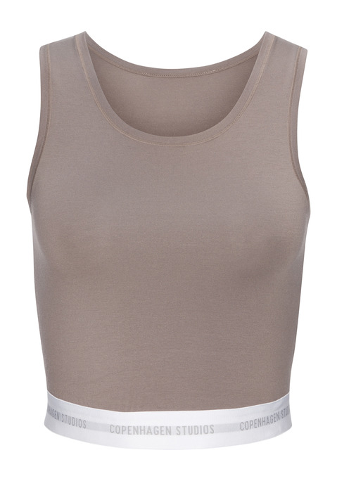 Bild: Achseltop von Copenhagen Studios: Achseltop von Copenhagen Studios. Mit elastischem Logobund. Vorn doppelt gearbeitet. Aus angenehmer Modal-Baumwollqualität.