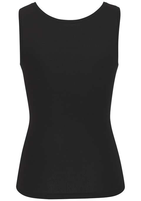 Bild: Achseltop von Copenhagen Studios: Tanktop von Copenhagen Studios. Ton-in-Ton-Logostickerei vorn. Rundhalsausschnitt. Weicher, gerippter Baumwoll-Mix.