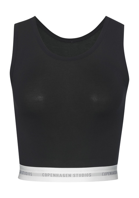 Bild: Achseltop von Copenhagen Studios: Achseltop von Copenhagen Studios. Mit elastischem Logobund. Vorn doppelt gearbeitet. Aus angenehmer Modal-Baumwollqualität.