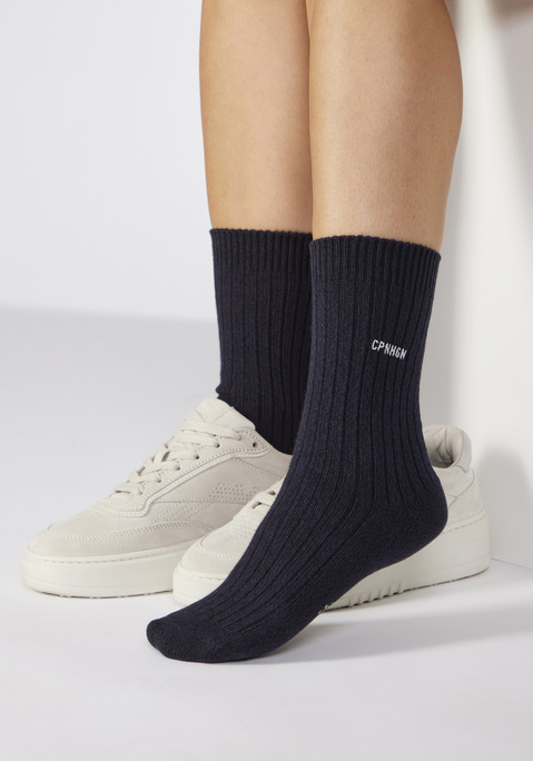 Bild: Basicsocken von Copenhagen Studios: Vielseitige Basicsocken von Copenhagen Studios mit Logostickerei. Verstärkte Ferse und Spitze für eine lange Haltbarkeit. Ideal für den Alltag. Aus elastischer Baumwollmischung für einen angenehmen Tragekomfort.