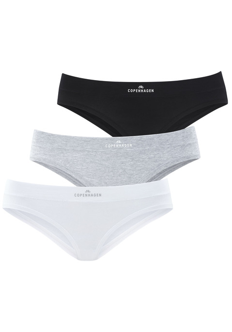 Bild: Bikinislip von Copenhagen Studios: Bikinislip von Copenhagen Studios im 3er-Pack. Mit softem Bund und Logoschriftzug. Weiche Baumwoll-Qualität.
