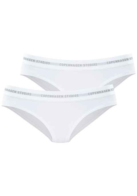 Bild: Bikinislip von Copenhagen Studios: Bikinislip von Copenhagen Studios im 2er-Pack. Mit softem Logobündchen. Rippqualität aus einer weichen Baumwollmischung.