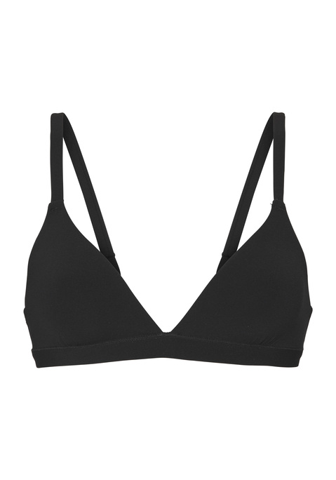 Bild: Bralette von Copenhagen Studios: Tolles Basic: unifarbener Bralette-BH von Copenhagen Studios mit kleinem Logo am Rücken als stilvolles Detail. Verstellbare Träger. Bügelfrei. Sehr weiches, elastisches Material mit recyceltem Polyamid für viel Tragekomfort und eine gute Passform. Cup A/B geeignet