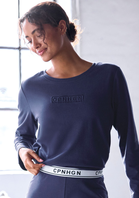 Bild: Langarmshirt von Copenhagen Studios: Gemütliches Schlafshirt von Copenhagen Studios. Lange Ärmel. Rundhalsausschnitt. Angenehme Jerseyqualität.