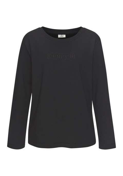 Bild: Langarmshirt von Copenhagen Studios: Gemütliches Schlafshirt von Copenhagen Studios. Lange Ärmel. Rundhalsausschnitt. Angenehme Jerseyqualität.