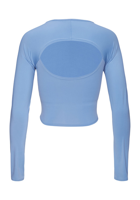 Bild: Longsleeve von Copenhagen Studios: Sportliches Langarmshirt von Copenhagen Studios. Mit Cut-out im Rückenbereich. Schmaler Schnitt. Ideal mit farblich passenden Leggings. Elastisches und atmungsaktives Funktionsmaterial.