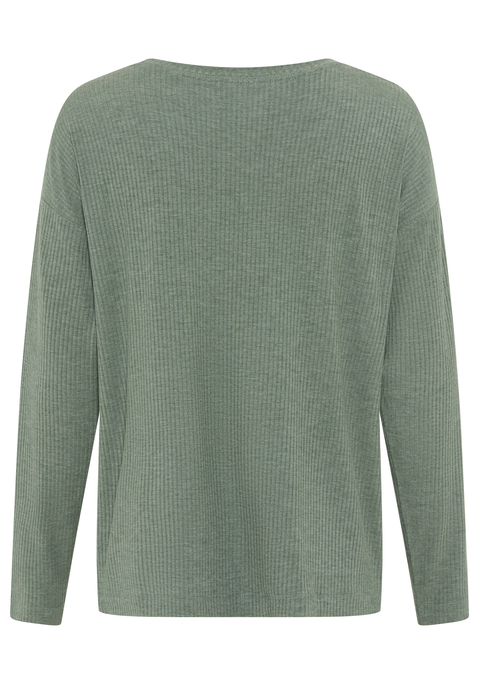 Bild: Pyjamaoberteil von Copenhagen Studios: <h3>Bequemes Longsleeve für entspannte Nächte</h3>
<p>
Das bequeme Longsleeve von <strong>Copenhagen Studios</strong> ist die ideale Wahl für erholsame Nächte. Mit seinem klassischen Rundhalsausschnitt und der angenehmen Rippqualität sorgt es für ein komfortables Tragegefühl. Es hebt sich durch seine schlichte, unifarbene Optik hervor und ist damit perfekt für einen entspannten Abend zu Hause oder eine ruhige Nacht im Bett.
</p>

<h4>Hochwertige Materialien und Pflegeleichtigkeit</h4>
<p>
Das lngärmelige Schlafshirt überzeugt nicht nur durch sein stilvolles Design, sondern auch durch die Verwendung hochwertiger Materialien. Die bequeme Passform bietet ausreichend Bewegungsfreiheit, während die Rippqualität für eine angenehme Haptik sorgt. Zudem ist das Langarmshirt pflegeleicht und kann problemlos in der Maschine gewaschen werden, was die Reinigung zum Kinderspiel macht.
</p>

<h4>Vielseitige Kombinationen für jeden Anlass</h4>
<p>
Das Sleepshirt ist nicht nur für die Nacht geeignet, sondern kann auch perfekt für entspannte Freizeitaktivitäten getragen werden. Ob beim Chillen zu Hause, beim Yoga oder beim gemütlichen Spaziergang – dieser Style ergänzt sich wunderbar mit einer bequemen Jogginghose oder lässigen Shorts.
</p>

<p>
Mit diesem Longsleeve von <strong>Copenhagen Studios</strong> wird jede Nacht zum Erlebnis!
</p>