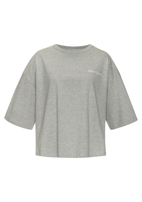 Bild: Oversize-Shirt von Copenhagen Studios: Lässiges T-Shirt von Copenhagen Studio. Im angesagten Oversize-fit. Mit Logostickerei auf der Brust und überschnittenen Schultern. Feste Baumwollqualität.