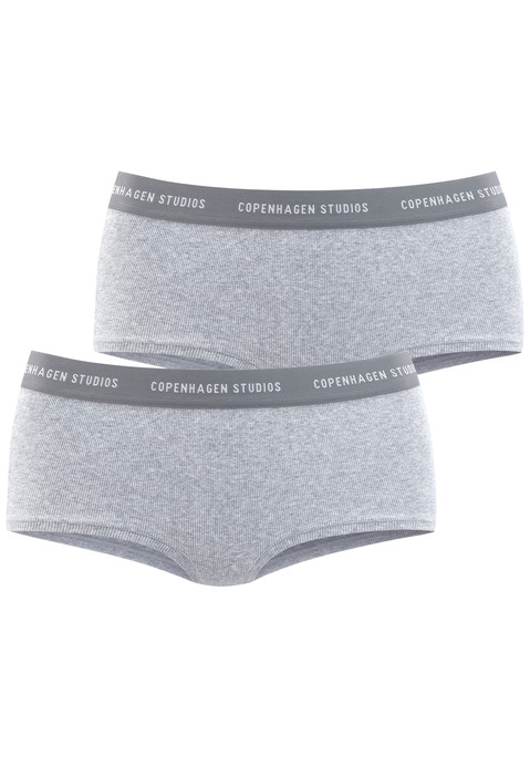 Bild: Panty von Copenhagen Studios: Hipster von Copenhagen Studios im 2er-Pack. Mit softem Logobündchen. Weiche, gerippte Baumwollmischung.