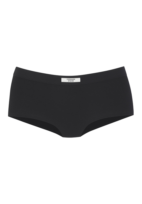 Bild: Panty von Copenhagen Studios: Klassische Panty von Copenhagen Studios. Mit Logo-Patch vorn am elastischen Bund. Softe, gerippte Baumwollstretch-Qualität.