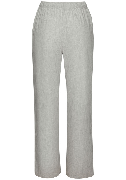 Bild: Pyjamahose von Copenhagen Studios: Edle Pyjamahose von Copenhagen Studios mit weitem Bein. Elastischer Bund mit Logopatch vorn. Fein gewebte Qualität aus reiner Baumwolle.