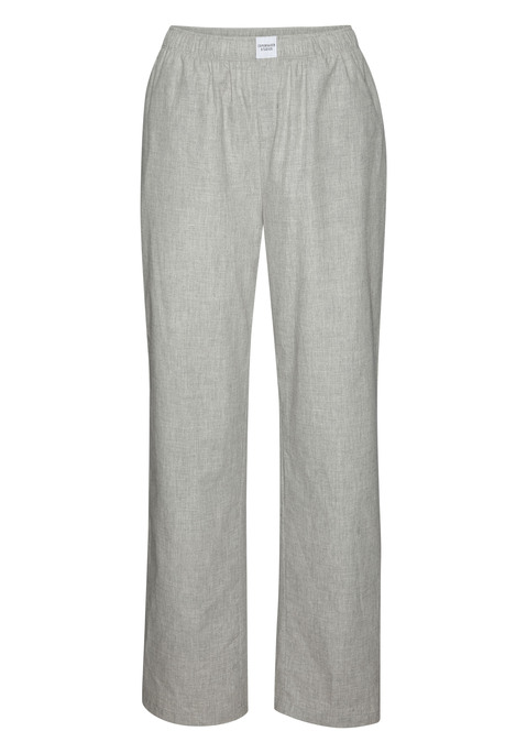 Bild: Pyjamahose von Copenhagen Studios: Edle Pyjamahose von Copenhagen Studios mit weitem Bein. Elastischer Bund mit Logopatch vorn. Fein gewebte Qualität aus reiner Baumwolle.