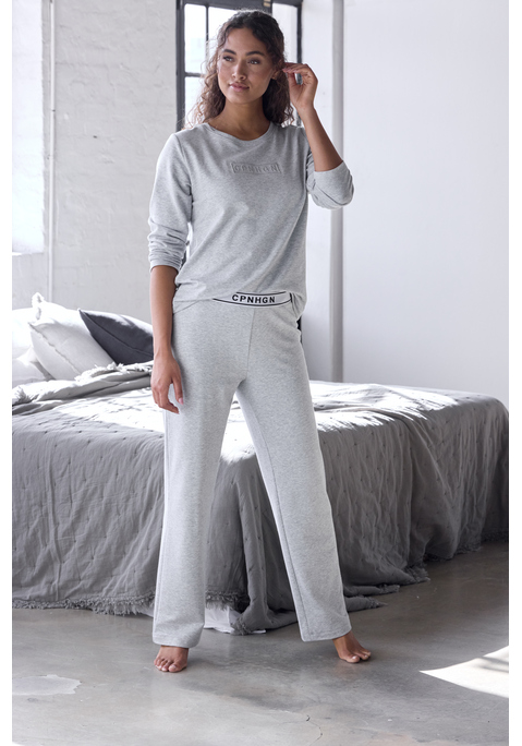Bild: Pyjamahose von Copenhagen Studios: Komfortable Pyjamahose von Copenhagen Studios mit weitem Bein. Angesetzter Gummibund mit Logoprägung. Trageangenehme Qualität mit Baumwolle.