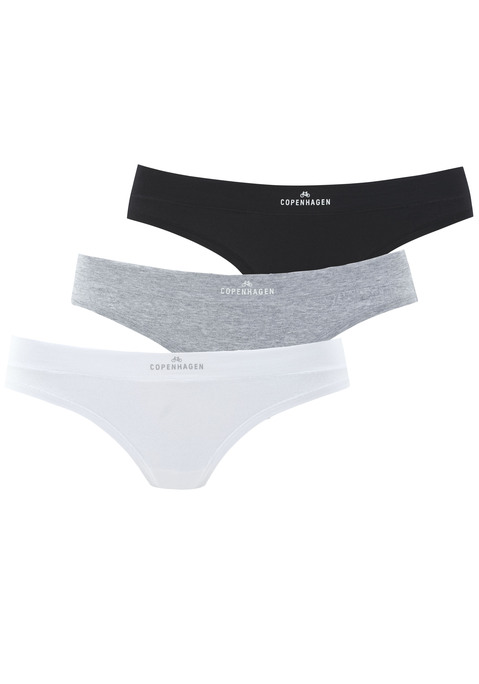 Bild: String von Copenhagen Studios: String von Copenhagen Studios im 3er-Pack. Mit softem Bund. Weiche Qualität aus Baumwolle.