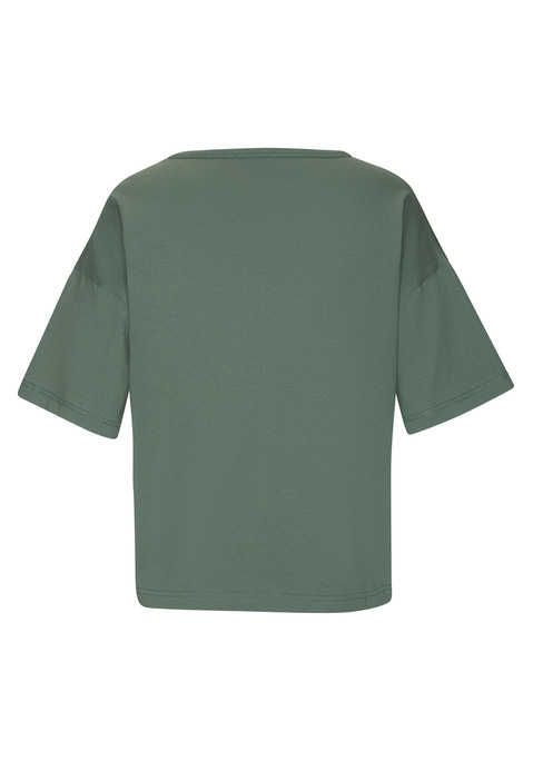 Bild: T-Shirt von Copenhagen Studios: Weiches Schlafshirt von Copenhagen Studios mit kleinem Logoprint vorn. Rundhalsausschnitt. Überschnittene Schulter und kurze Ärmel. Heavy Single Jersey Qualität aus Baumwolle.